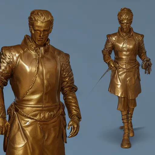 Image similar to portrait of russia bronze statue, reflect, 8 k uhd, unreal engine, octane render in the artstyle of finnian macmanus, john park and greg rutkowski