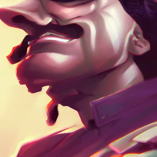 Prompt: portrait of jotaro kujo, matte painting by ross tran, artstation