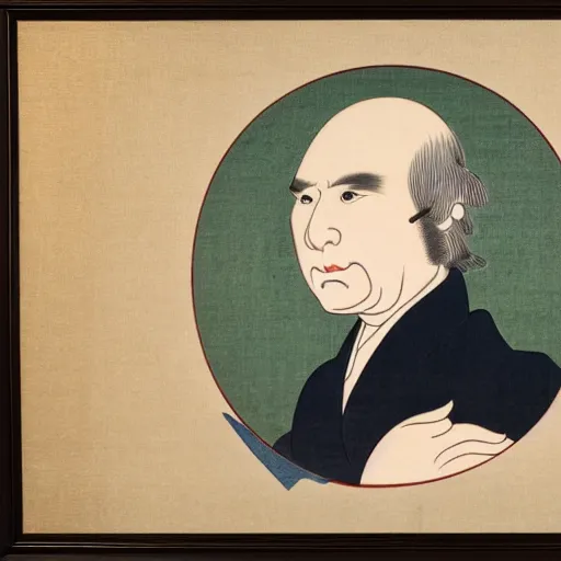 Image similar to ukiyo-e portrait of united states senator henry clay
