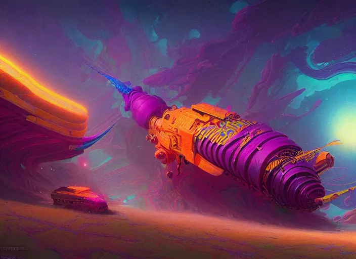 Prompt: A psychedelic corn astral dreadnought , vibrant color scheme, highly detailed, in the style of romanticism, cinematic, artstation, Moebius, Greg rutkowski