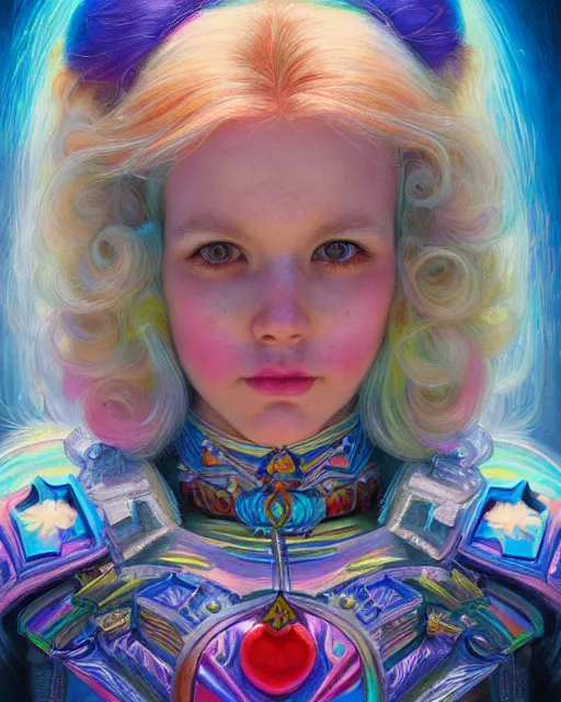 Image similar to rainbow brite portrait | highly detailed | very intricate | symmetrical | whimsical and magical | soft cinematic lighting | award - winning | closeup portrait | doll | painted by donato giancola and mandy jurgens and ross tran | pastel color palette | featured on artstation