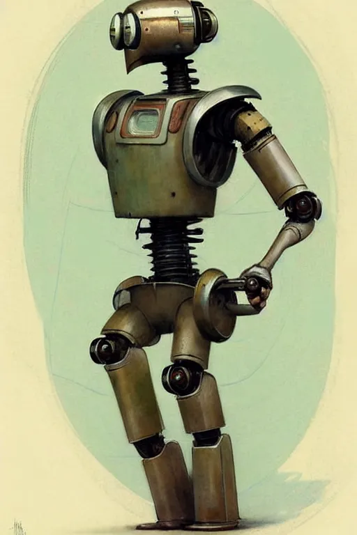 Image similar to ( ( ( ( ( 1 9 5 0 s retro future android robot mechanic. muted colors., ) ) ) ) ) by jean - baptiste monge,!!!!!!!!!!!!!!!!!!!!!!!!!