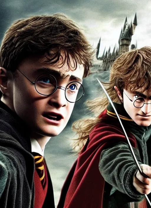 Prompt: harry potter in the lord of the ring's universe