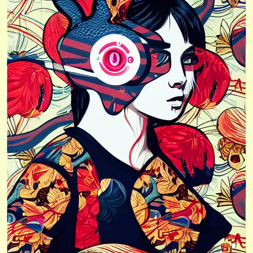 Image similar to Tristan Eaton, Lofi Cat