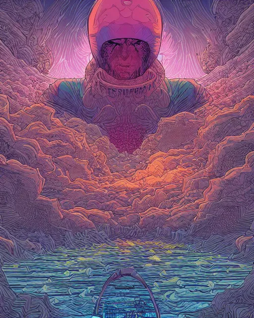 Prompt: the most amazing dream, dan mumford, moebius, hd, digital illustration