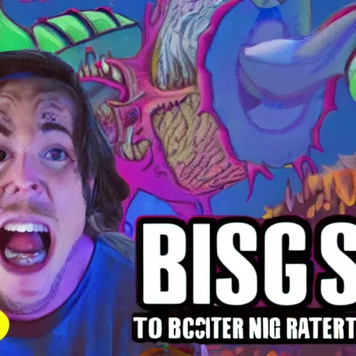 Prompt: youtuber reacts to the discovery of the big sir monster