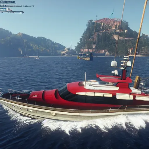 Image similar to yacht in red dead Redemption 2