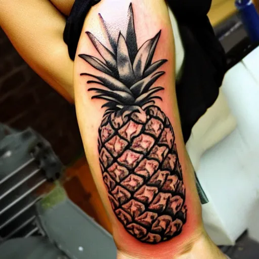 Small Pineapple Temporary Tattoo (Set of 3) – Small Tattoos