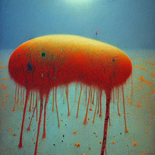 Image similar to by Zdislav Beksinski psychedelic pattern's with high definition details, ultra high resolution, lot of details, denoise