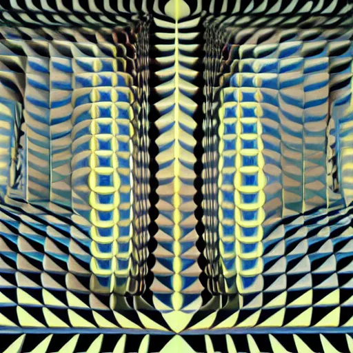 Image similar to art photography Human with detailed face, lost inside a Op-Art labyrinth by Victor Vasarely by Beeple and Mathias Isaksen, high detailed, 16K High Detailed by Guy Bourdin and Reka Nyari,on 16K, Pentax 67, Kodak Portra 400, Dramatic Golden light, The Golden Ratio, Award wining