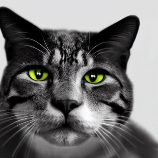 Image similar to dwayne the rock johnson as a cat, close-up portrait, cctv footage video recording