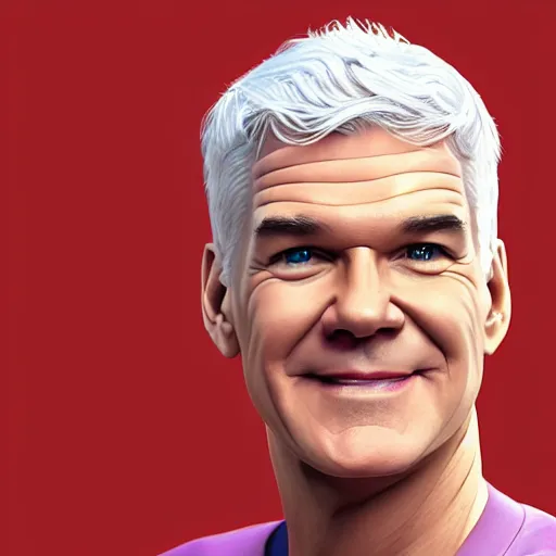 Image similar to Philip schofield with the physique of a body builder, photorealistic, highly detailed, 4k, digital painting,