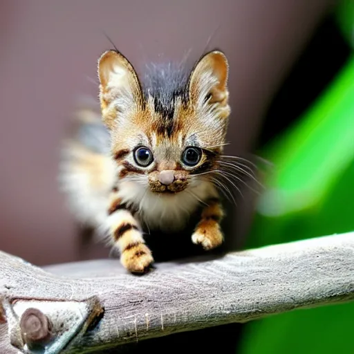 Image similar to photo of world's smallest cat the size of a honeybee