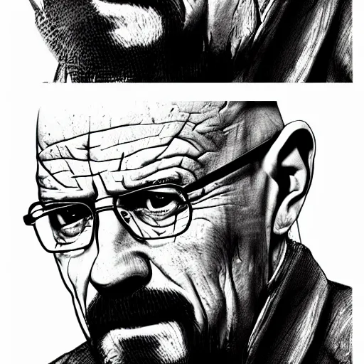 Prompt: Walter White inspired volatile in the videogame Dying Light, concept art