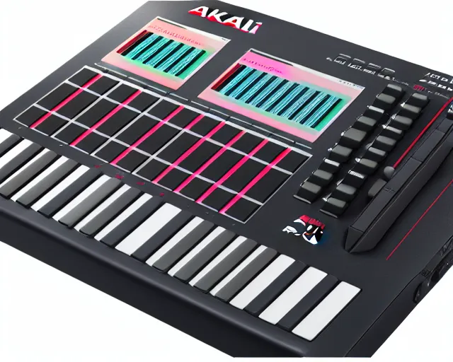 Image similar to Akai MPC 2000xl, product photography, dslr, rule of thirds