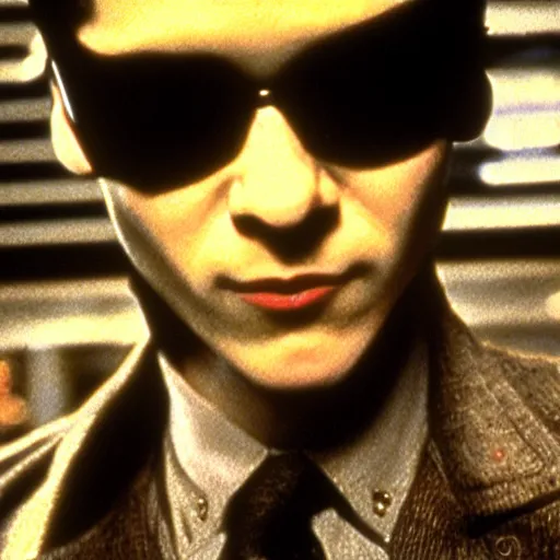 Image similar to a film still of matrix directed by Stanley kubrick in 1975
