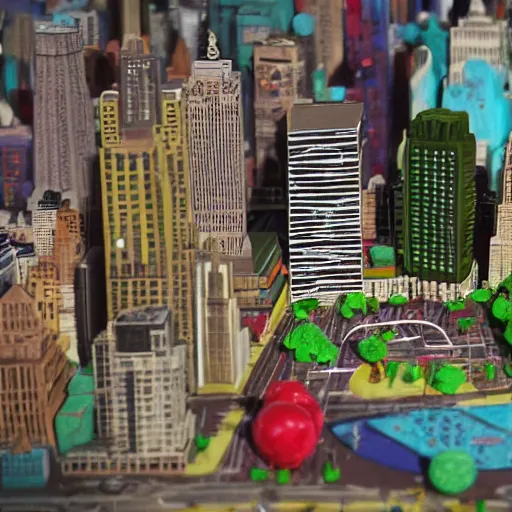 Prompt: new york city, claymation style, very detailed