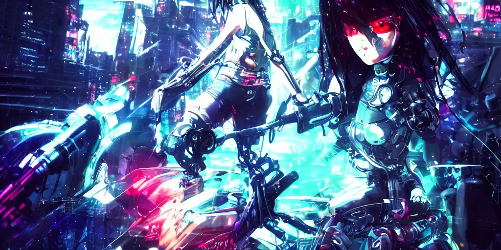 Cyberpunk Girl - Animated Wallpaper 