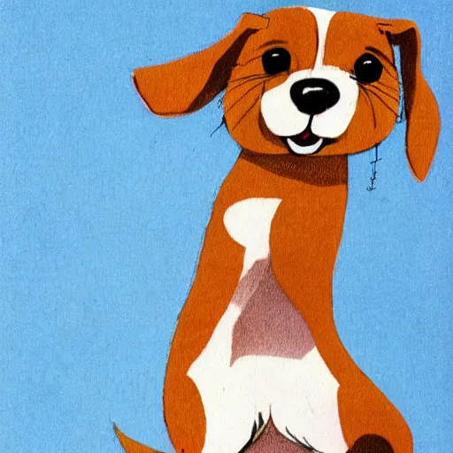 Image similar to a parson russell terrier dog jumping in the air, children's illustration