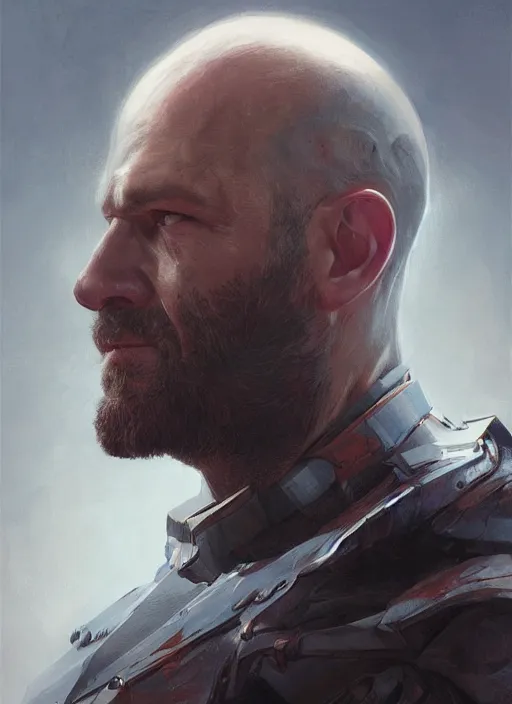 Prompt: Portrait of Jason Stratham, marvel comics, dark, intricate, highly detailed, smooth, artstation, digital illustration by Ruan Jia and Mandy Jurgens and Artgerm and Wayne Barlowe and Greg Rutkowski and Frank Frazetta