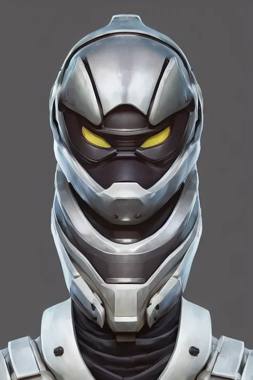 Image similar to epic mask helmet robot ninja portrait stylized as fornite style game design fanart by concept artist gervasio canda, behance hd by jesper ejsing, by rhads, makoto shinkai and lois van baarle, ilya kuvshinov, rossdraws global illumination radiating a glowing aura global illumination ray tracing hdr render in unreal engine 5