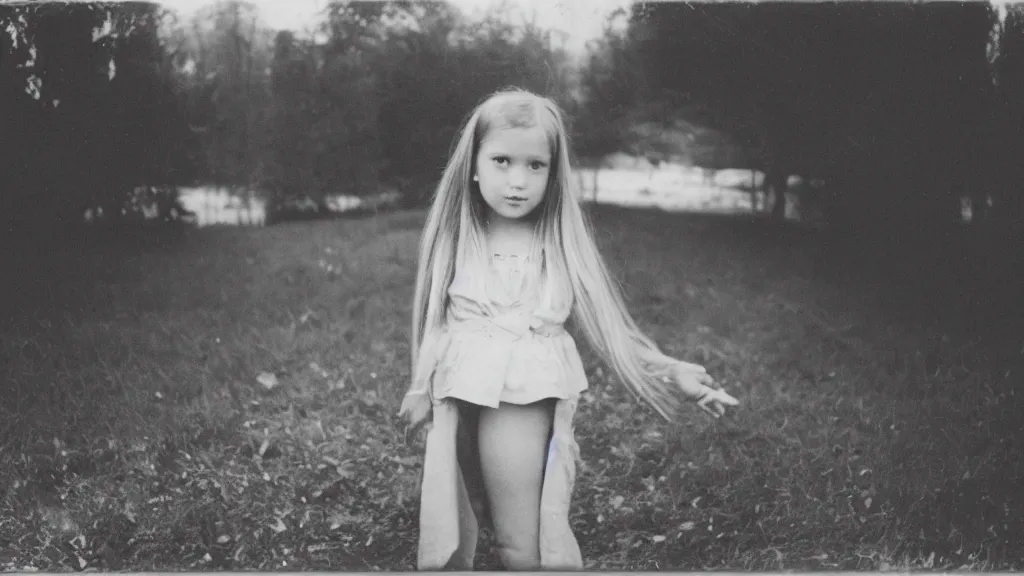 Prompt: fomapan sample photo of a young girl