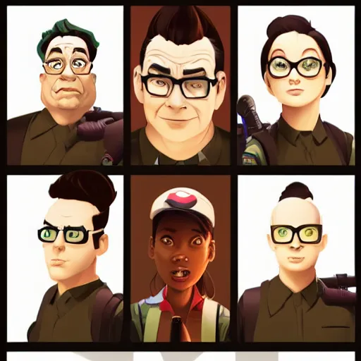 Prompt: face icon stylized minimalist ghostbusters, loftis, cory behance hd by jesper ejsing, by rhads, makoto shinkai and lois van baarle, ilya kuvshinov, rossdraws global illumination