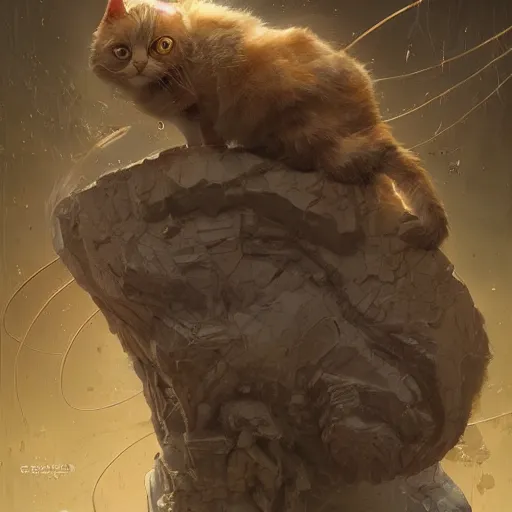 Image similar to Schrodinger cat, quantum mechanics, highly detailed, smooth, artstation, digital illustration by Ruan Jia and Mandy Jurgens and Artgerm and Wayne Barlowe and Greg Rutkowski and Zdislav Beksinski