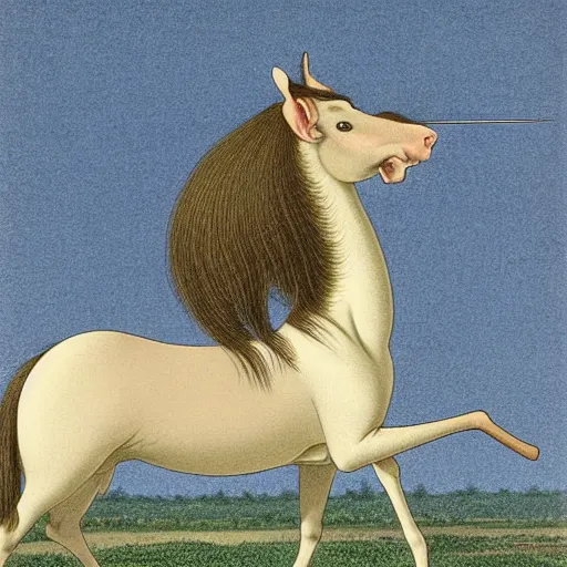 Image similar to hybrid of mouse and horse, half horse - half mouse, art by george stubbs, kawase hasui