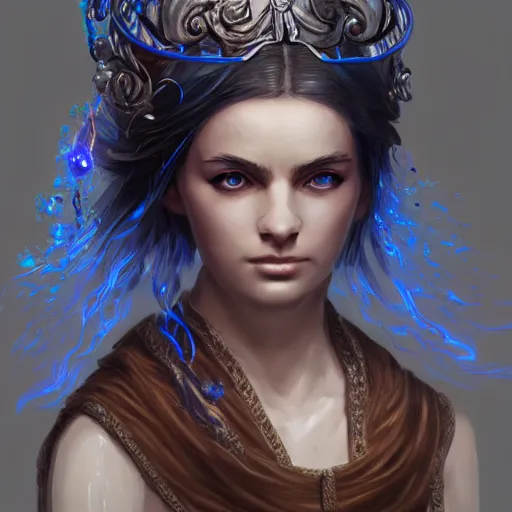 Prompt: portrait of a water mage, elegant, intricate, highly detailed, digital painting, artstation, concept art, sharp focus, illustration, dungeons and dragons