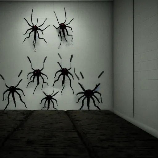 Prompt: Horrifying giant bugs in a small cramped dark room, ominous, 4K, high octane,