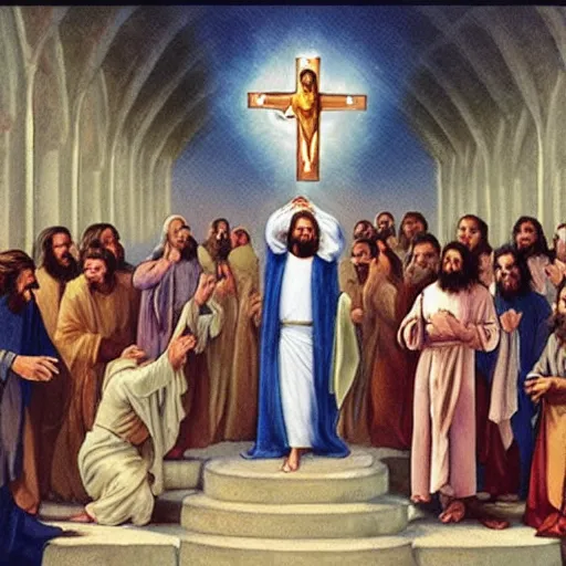 Prompt: Jesus Christ and His Prophets in concert