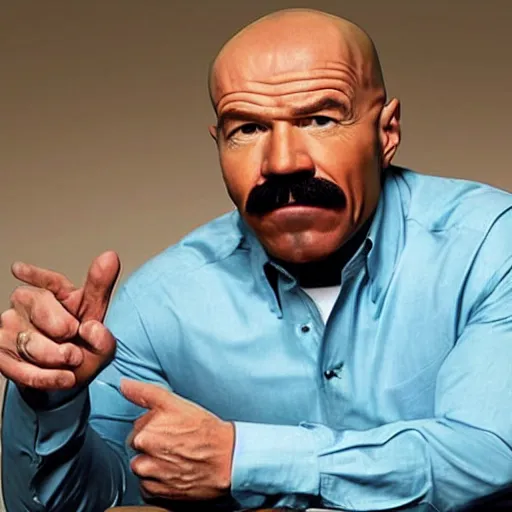 Image similar to walter white as steve harvey