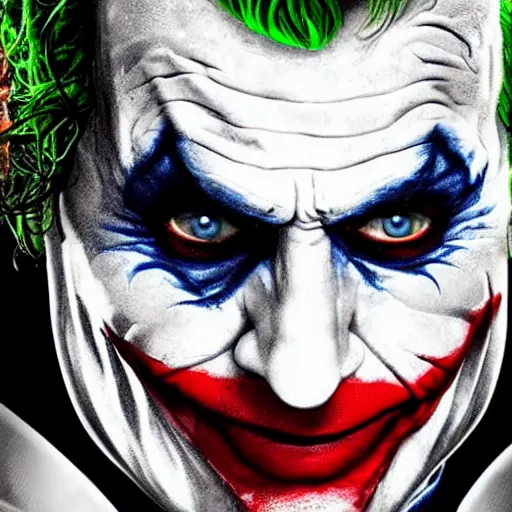 Image similar to cinematic shot of the joker with down syndrome, 8 k, very intricate, very detailed, inspiring,