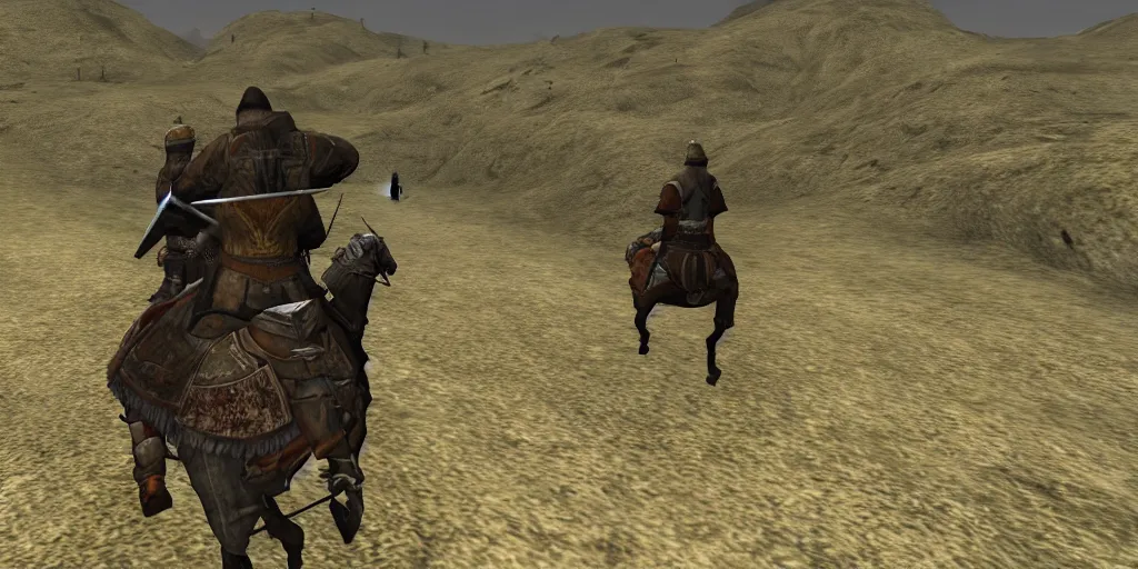 Image similar to mount and blade screenshot riding into battle