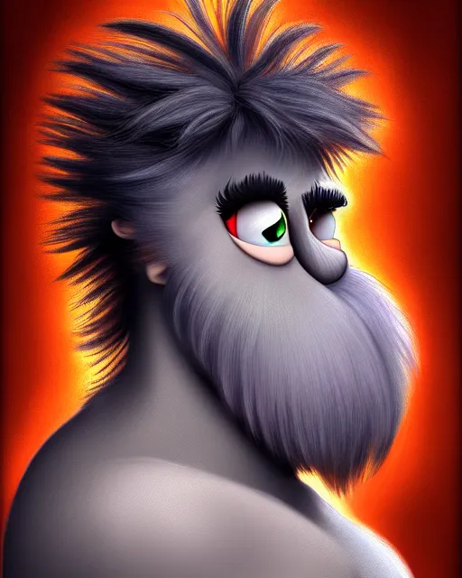 Prompt: hair monster, portrait, highly detailed, deep focus, gritty, digital painting, smooth, sharp focus, illustration, ultra realistic, 8 k, art by don bluth