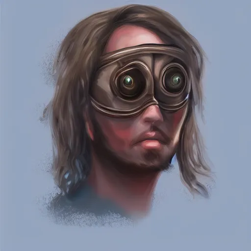 Image similar to one - eyed monster, cyclops, portrait, digital painting