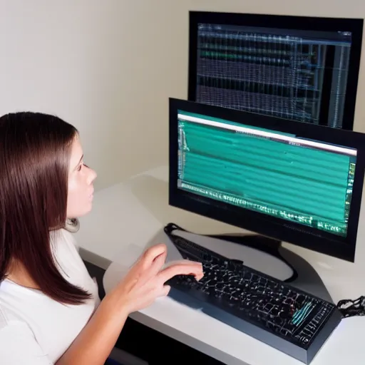 Prompt: stock photo of a person learning to program, confused, studio lighting, award winning, sony A79