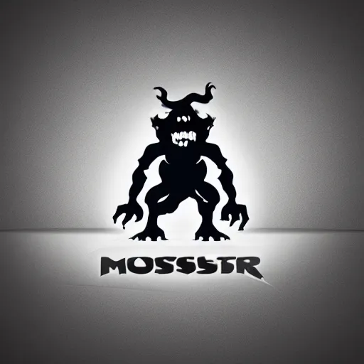 Image similar to modern logo of a monster for a game company.