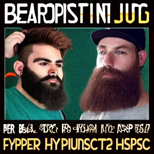 Prompt: beardthug, dj, music festival, hyperrealistic