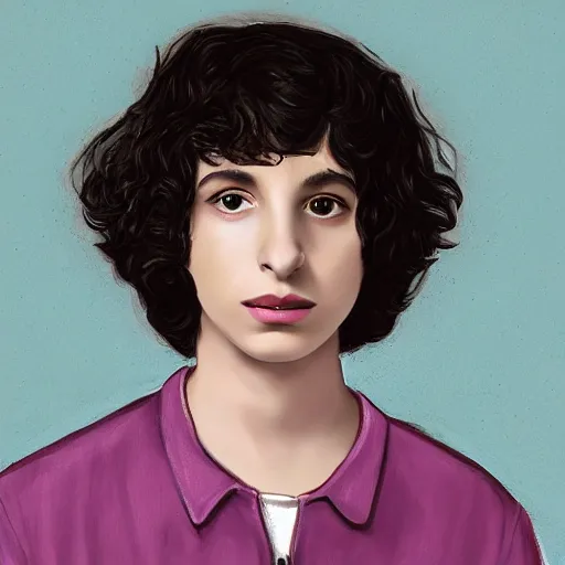 Image similar to finn wolfhard by caravaggio