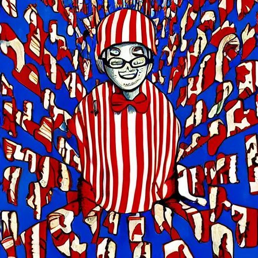 Image similar to wheres waldo art by walter wick