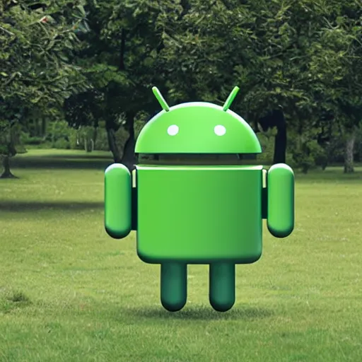 Image similar to android as apple logo