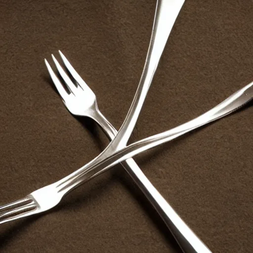 Prompt: forks intertwined