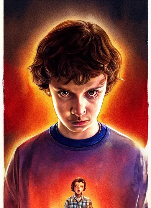 Prompt: portrait, Mike Wheeler from Stranger Things, watercolor, dramatic lighting, cinematic, establishing shot, extremely high detail, foto realistic, cinematic lighting, digital art, vector, by Yoshitaka Amano, Ruan Jia, Kentaro Miura, Artgerm, post processed, concept art, artstation, matte painting, style by eddie mendoza, raphael lacoste, alex ross