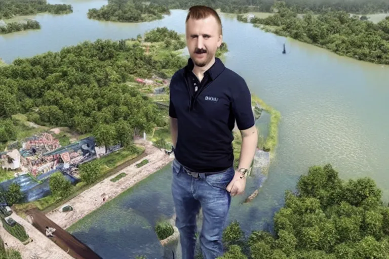 Image similar to Vít Jedlička claming to be the president in Liberland