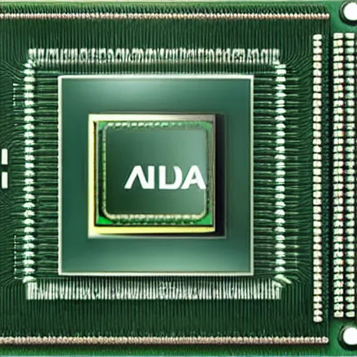 Prompt: new nvidia ua 1 0 0 ai accelerator chip, codenamed stepan bandera