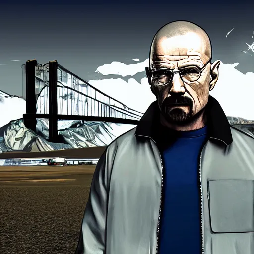 Image similar to Walter White GTA loading screen