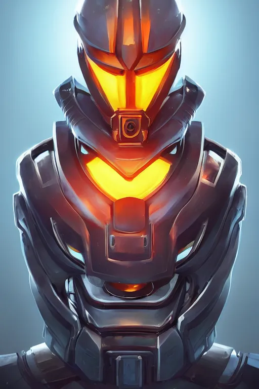 Image similar to epic mask helmet robot ninja portrait stylized as fornite style game design fanart by concept artist gervasio canda, behance hd by jesper ejsing, by rhads, makoto shinkai and lois van baarle, ilya kuvshinov, rossdraws global illumination radiating a glowing aura global illumination ray tracing hdr render in unreal engine 5