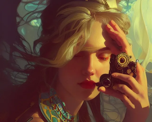 Image similar to photography of william eggleston, deep focus, d & d, fantasy, intricate, elegant, highly detailed, digital painting, artstation, concept art, matte, sharp focus, illustration, hearthstone, art by artgerm and greg rutkowski and alphonse mucha